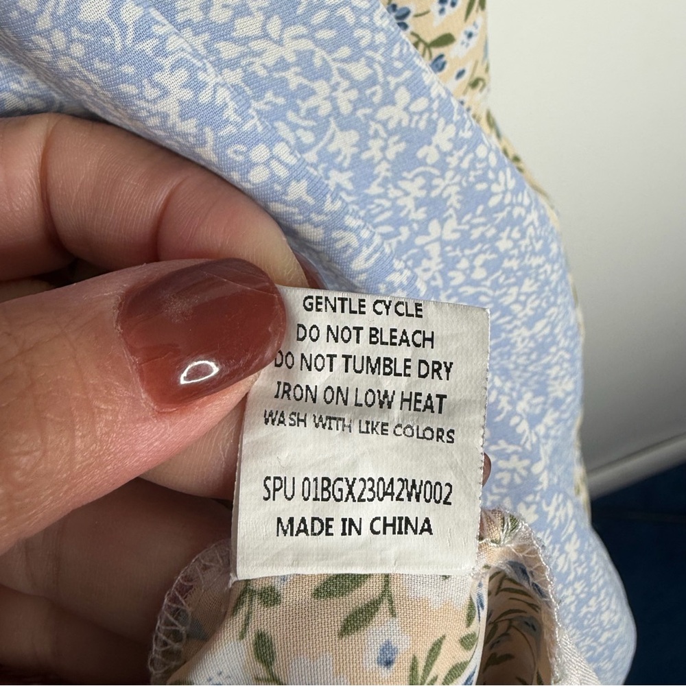 Bloomchic Floral Patchwork Top Boho Cottagecore R… - image 5